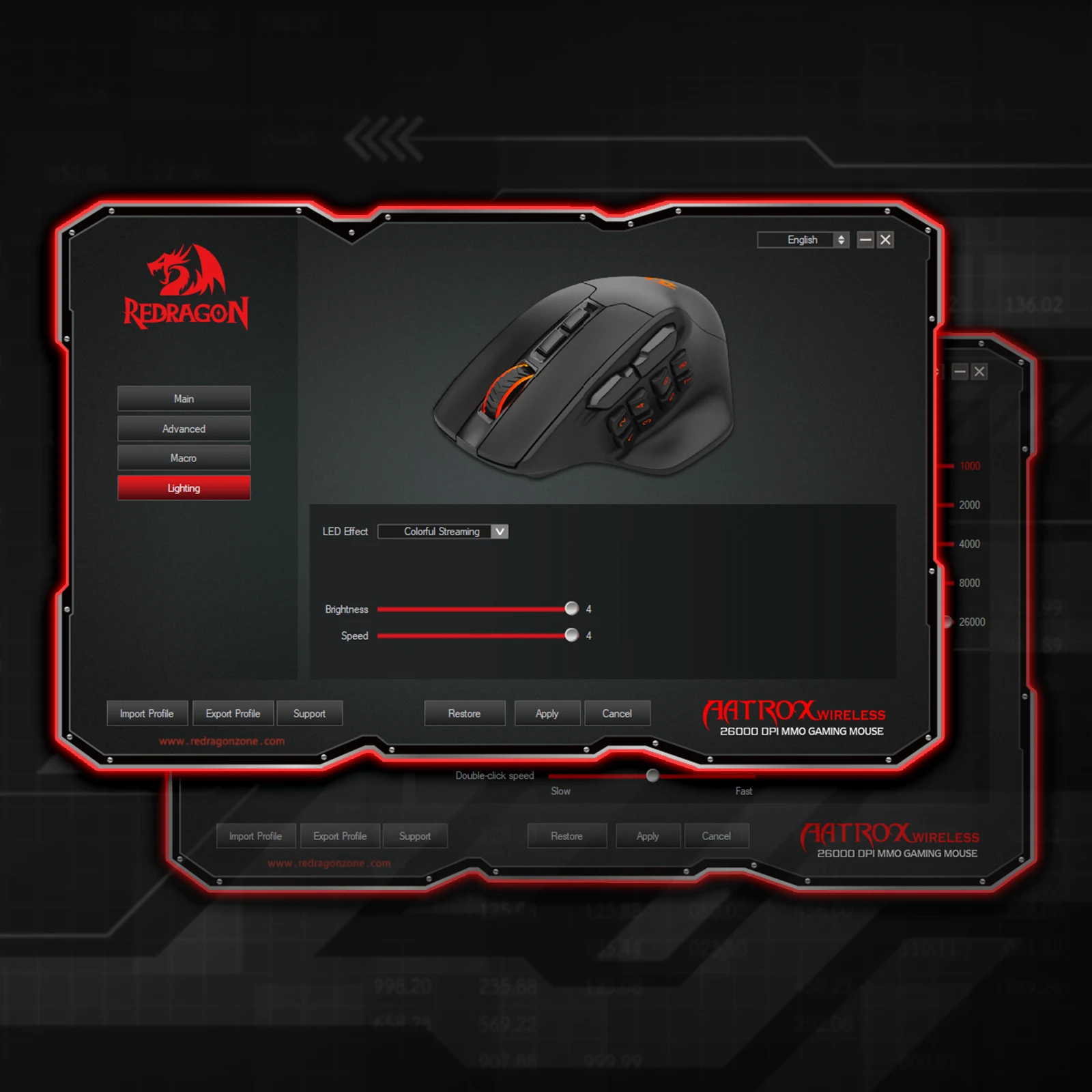 Redragon M811 PRO Wireless MMO Gaming Mouse, 15 Programmable Buttons RGB Gamer Mouse, 10 Side Macro Keys - Image 3