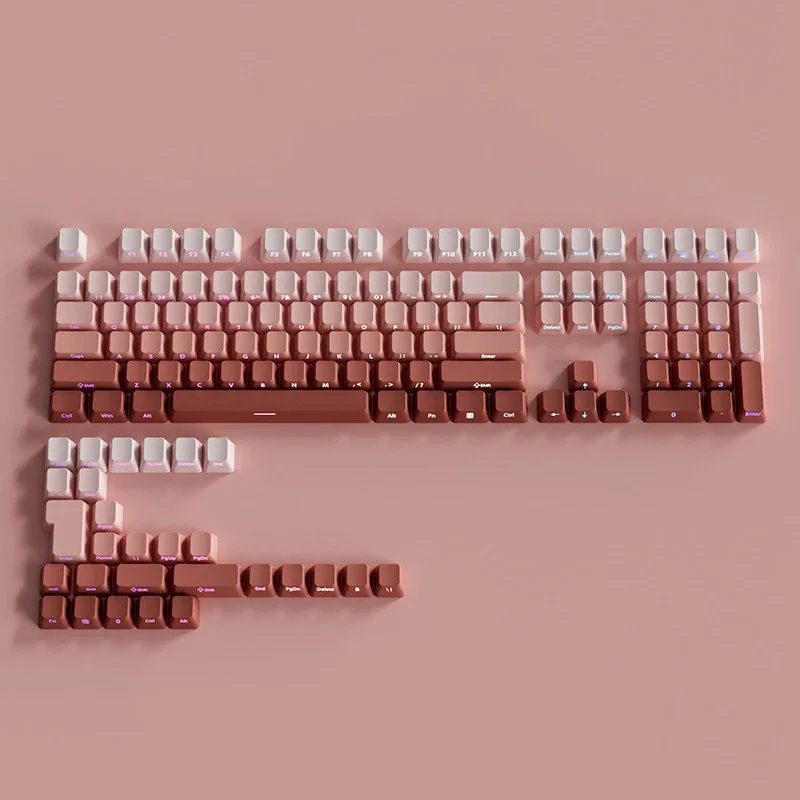 OEM Profile Gradient Keycaps ISO Enter Side Printed PBT Double Shot Keycap For Cherry MX Switch Mechanical Keyboard Key Caps DIY - Image 7
