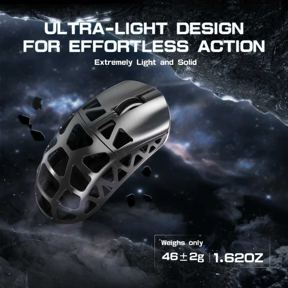 ATTACK SHARK R3 Magnesium Alloy Gaming Mouse 8K SUPERLIGHT 8000Hz 6 Adjustable DPI up to 26000 PAW3395 BT/2.4G Wireless/Wired - Image 4