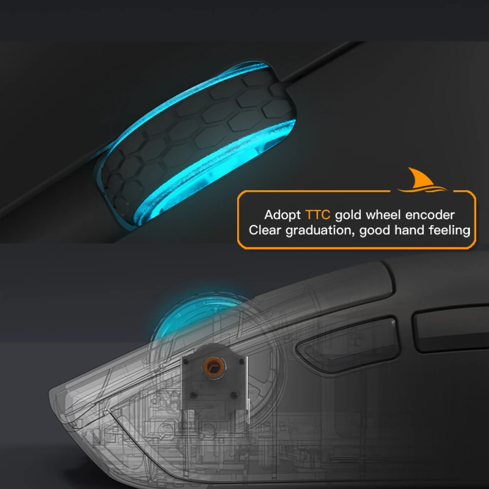 Darmoshark M3Pro Gaming Mouse 2.4G BT Wireless Tri-Mode PAW3395 Sensor N52840 26000DPI Big Hand Macro Driver Mouse For Gaming - Image 11