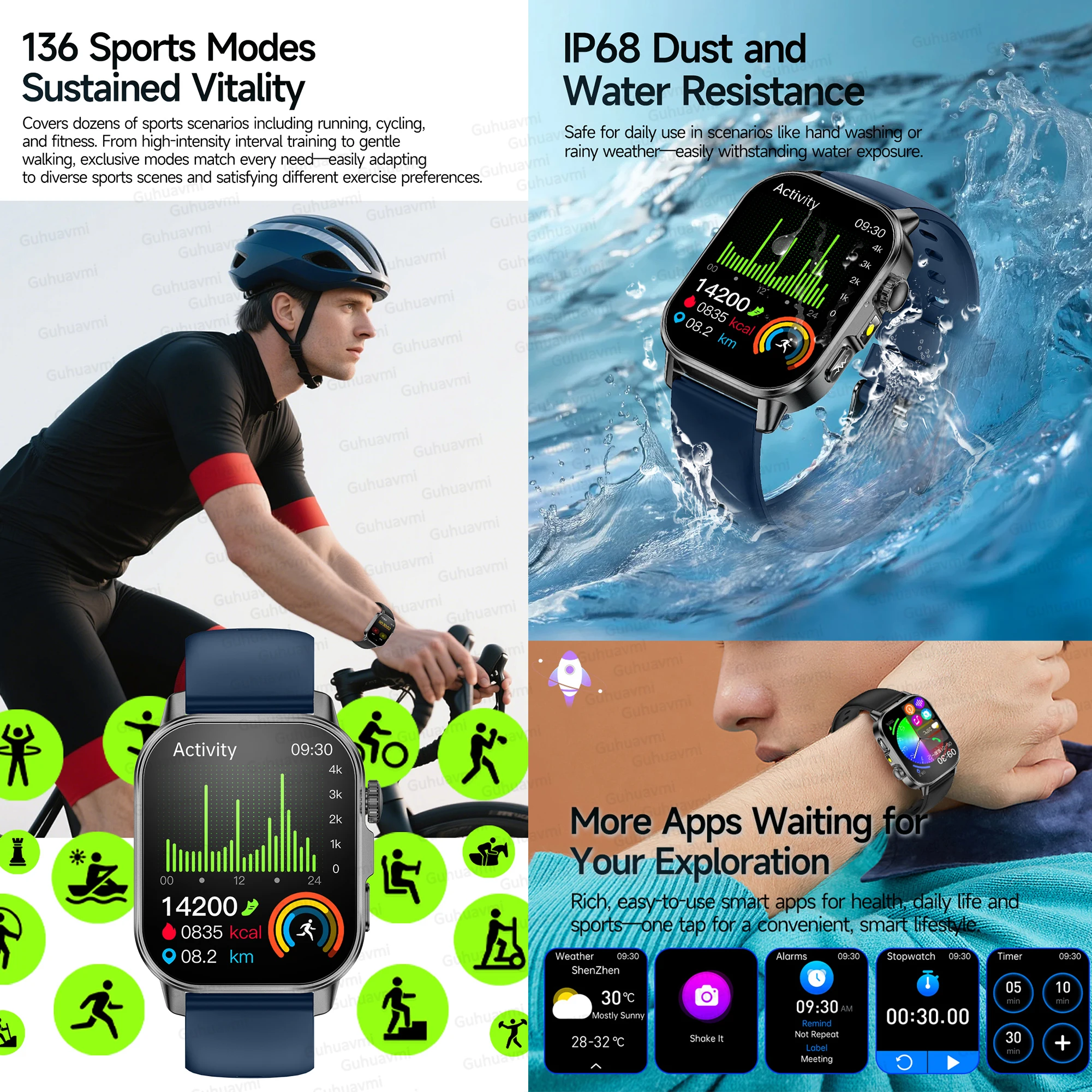2026 New ECG+PPG Healthy Diagnose Smart Watch Men Body analysis Blood Pressure Lipid Uric Acid Women's Health Tracker Smartwatch - Image 6